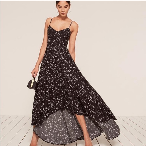 Reformation Sorrento Maxi Dress in Selene polka dot long formal event dressy 6 - Picture 13 of 13